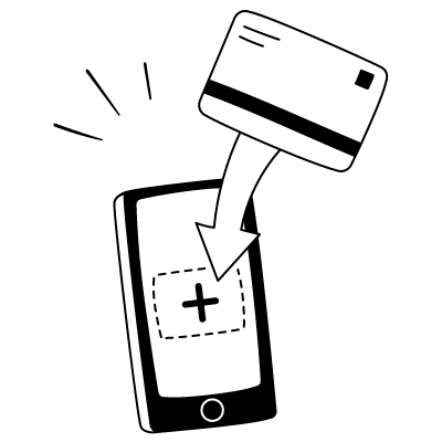 Online payment system illustration