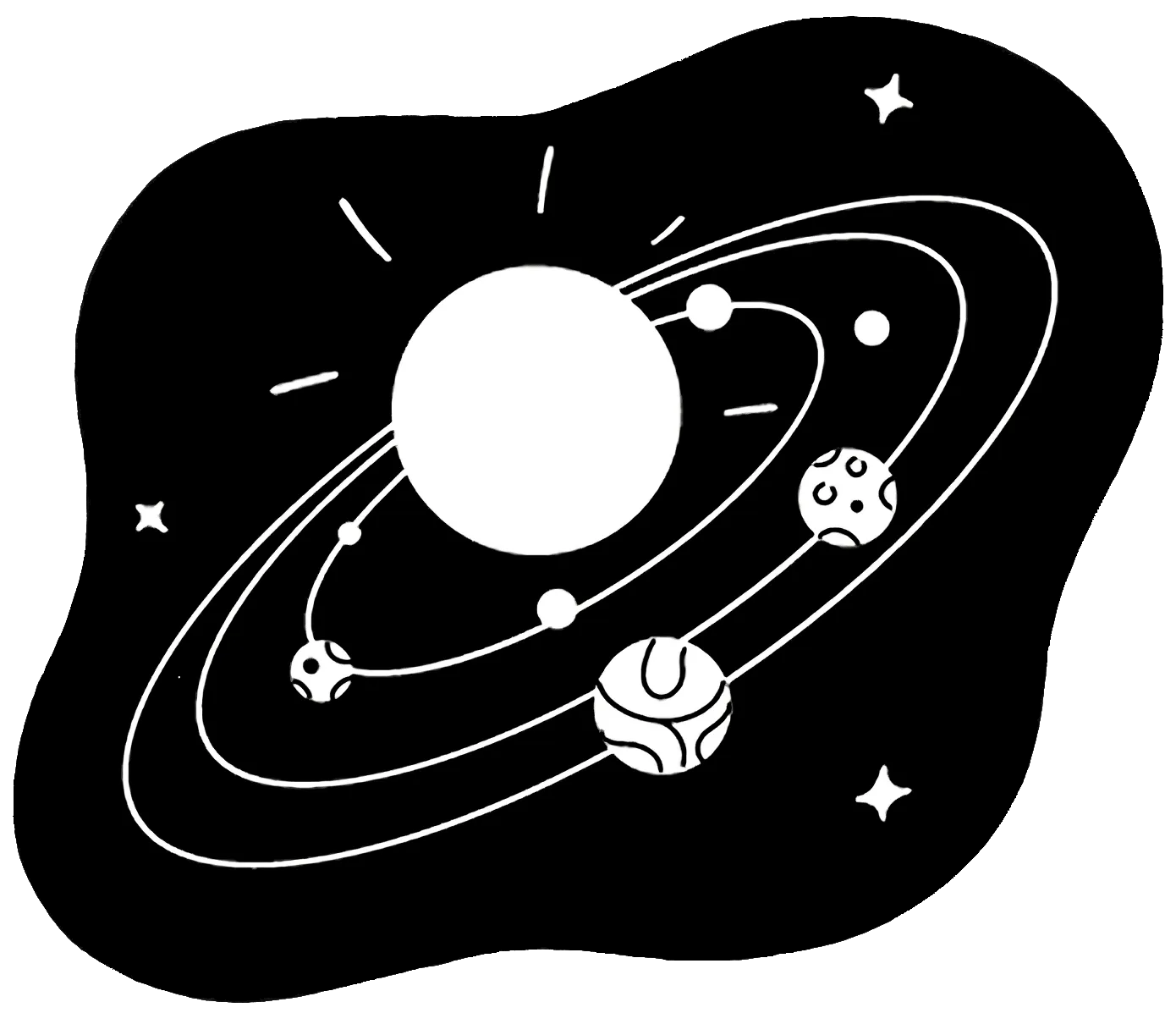 Solar system illustration